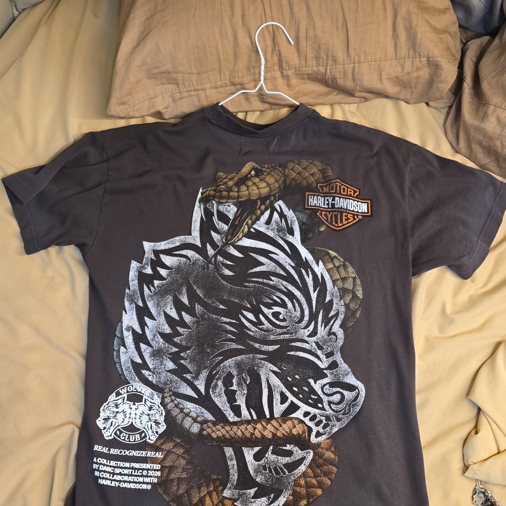 Darc Sport X Harley Davidson Charcoal Graphic Tee